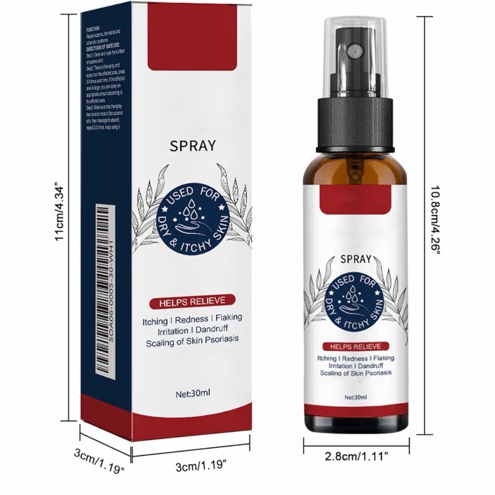 Eczema Therapy Relief Spray for Dry and Itchy Skin